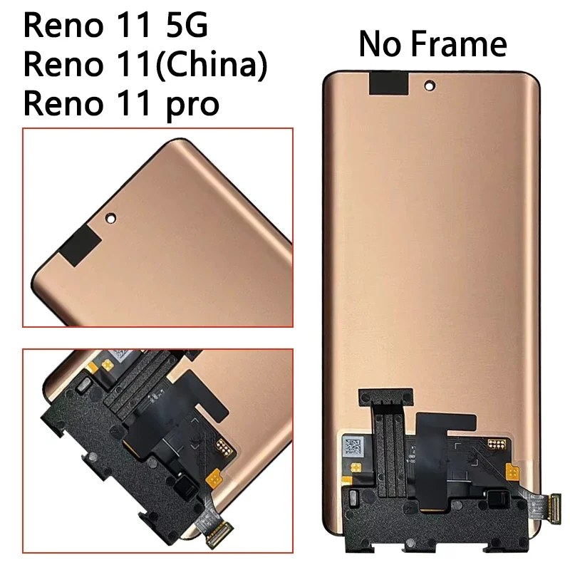 Reno 11 Pro Display For Oppo Reno11 Reno 11 (China) LCD CPH2599 PJH110 CPH2607 Display+Touch For Oppo Reno 11F CPH2603
