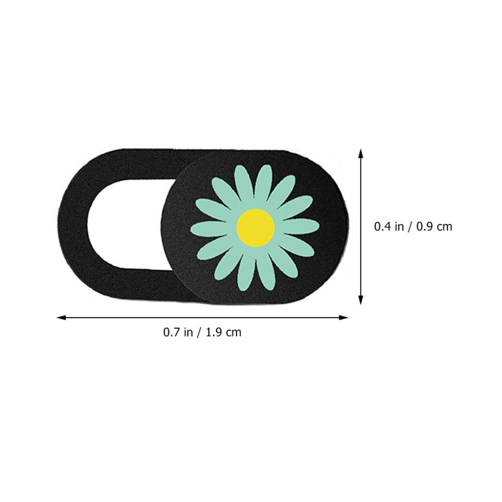 4pcs Daisy Pattern Laptop Camera Cover Ultra Thin Slide Laptop Camera Cover