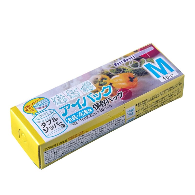 Bag Zip Lock Plastic Bags Sealing Bag Transparent PE Poly Bags Fresh Storage Food Envelope Bag Reusable Zip Bag: M