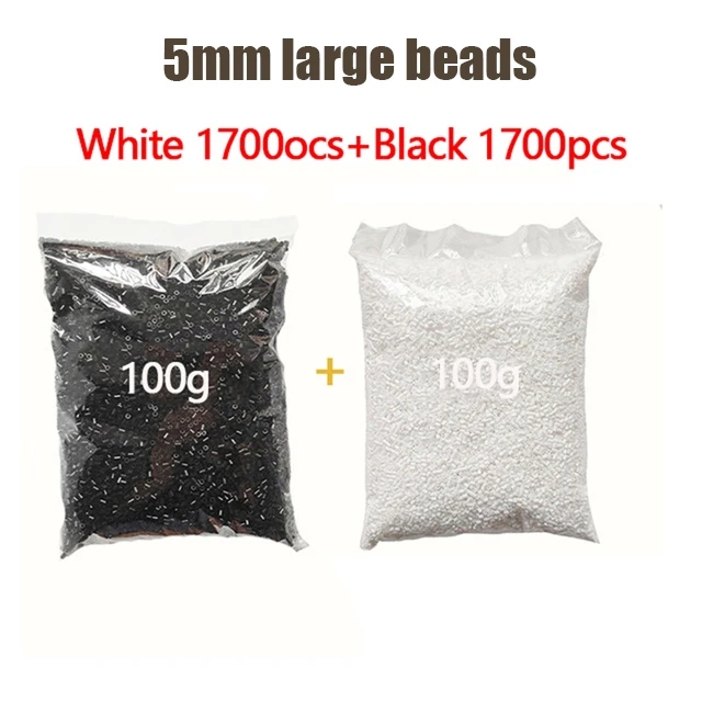 Kit de perles Perler 5mm/2.6mm, ensemble complet de perles Hama avec panneau perforé et fer, Puzzle 3D, jouet de bricolage pour enfants, jouet artisanal fait à la main,: rosé Gris