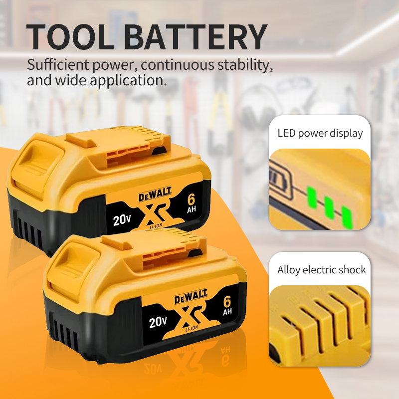 Dewalt original 18v, 6.0ah,  dcb 115,  dcb 118 batterioplader, hurtigopladning, litiumbatteri, værktøjsbatteri, original dewalt