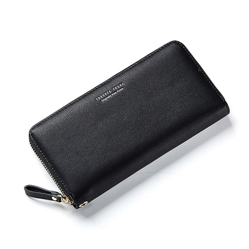 Wome pochette portefeuille grande capacité portefeuilles femme longue sac à main dame sacs à main téléphone poche porte-carte Carteras bracelet