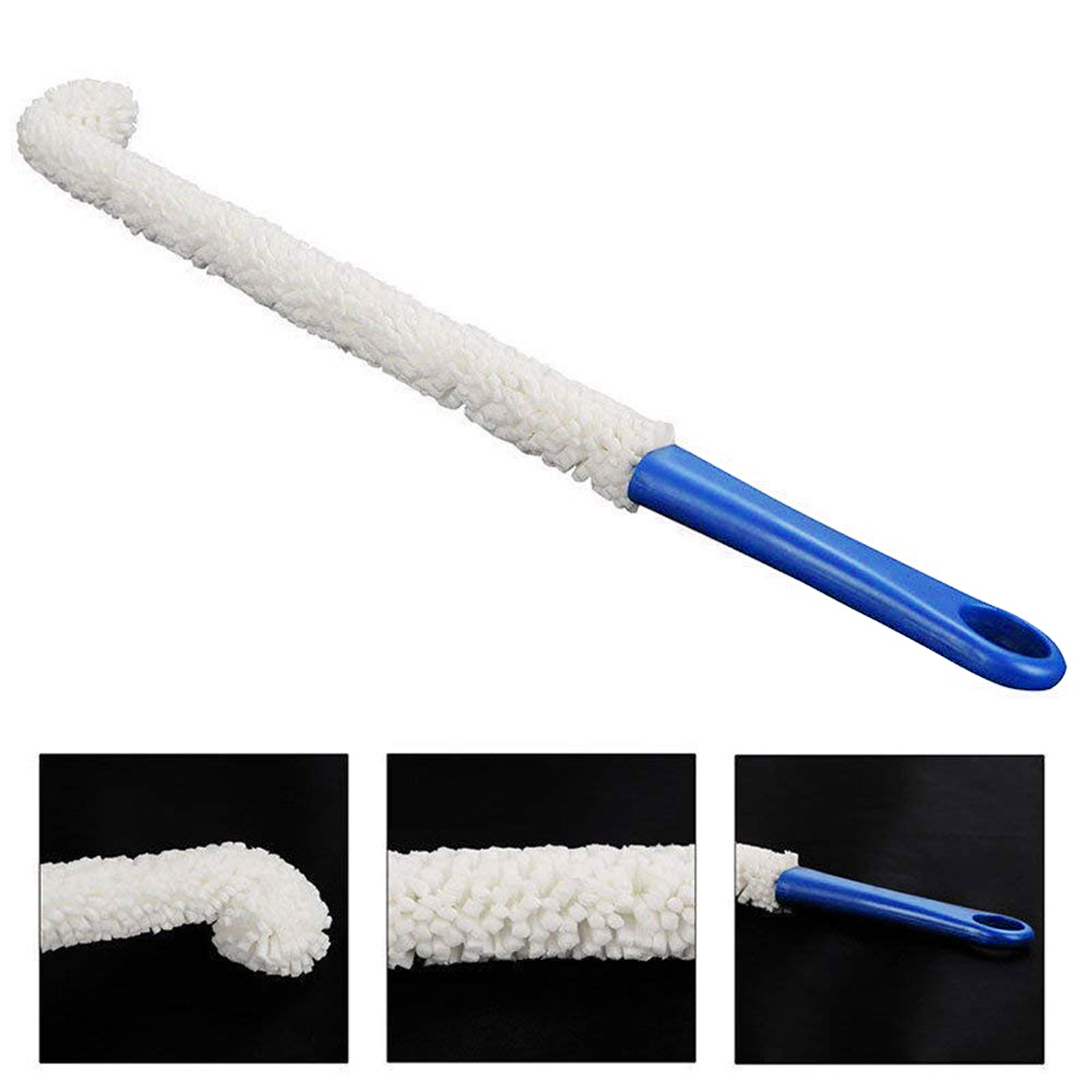 Multifunctional Tea Cup Brush Flexible Long Handle Bendable Foam Sponge Cleaning Brush Cleaning Tool For Goblets & Glass Cups