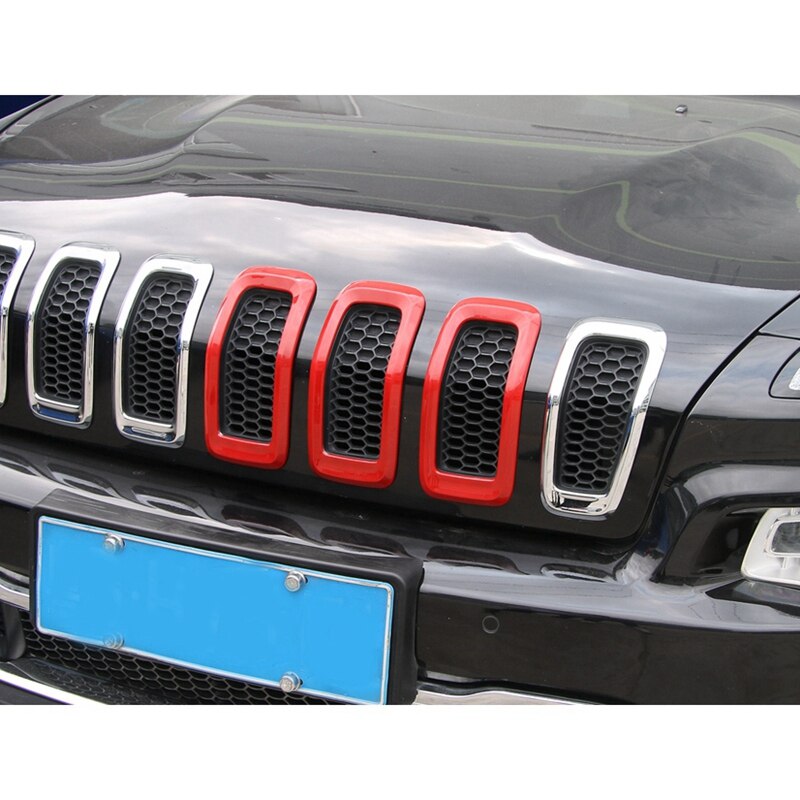 3Pcs Auto Grille Grill Ring Cover Trim Set Voor Je... – Grandado
