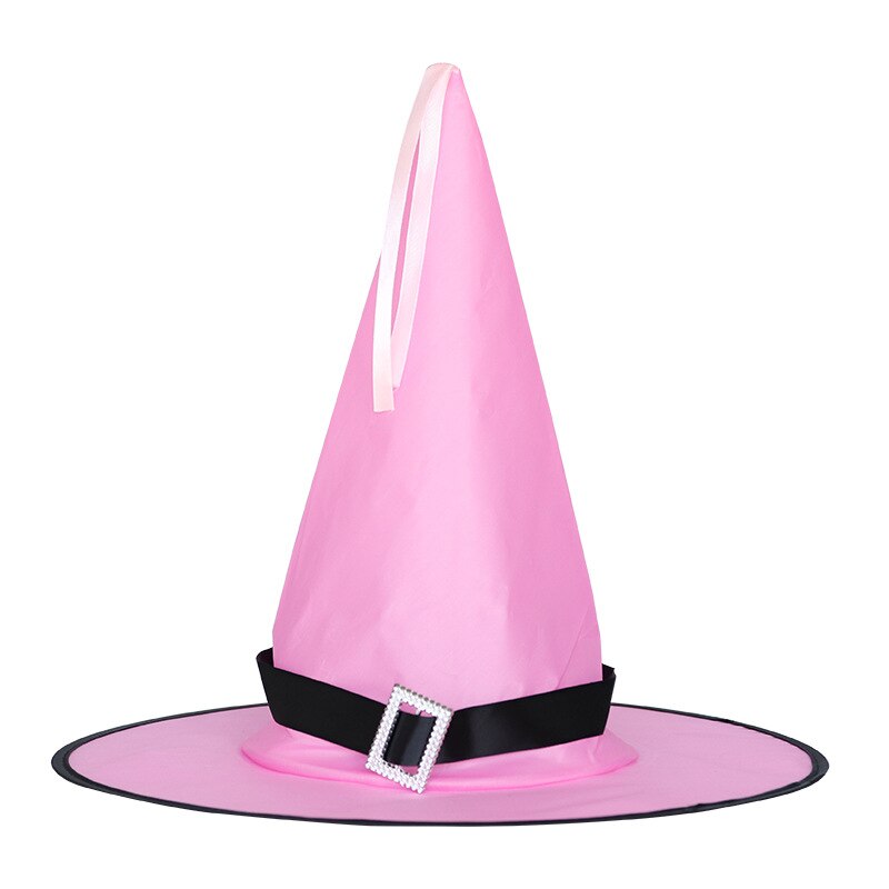 LED Flashing Party Hat Glowing Witch Hat Children Adults Performance Props Halloween Party Supplies: pink