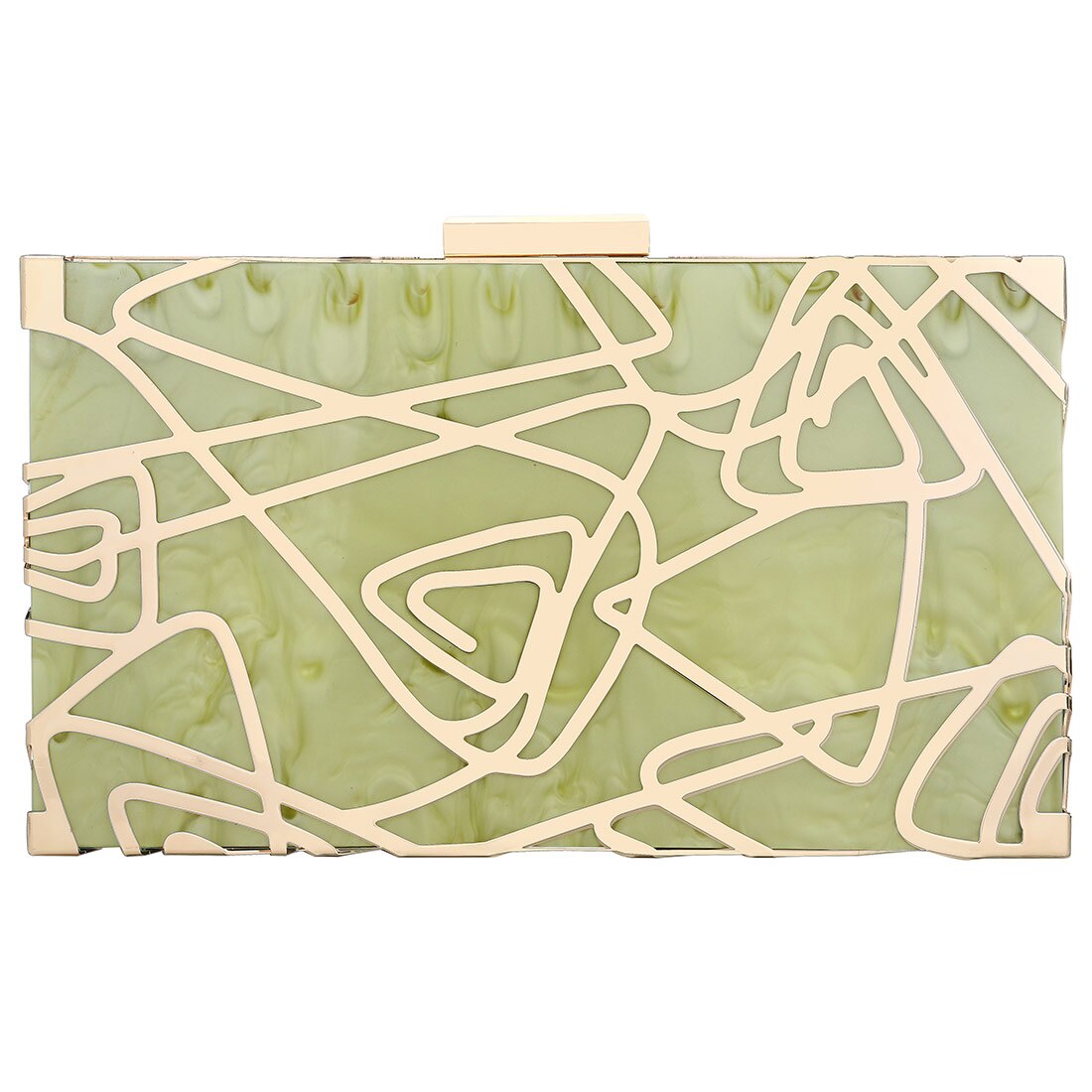 Acryl schwer-Oberfläche Kasten Taschen Hochzeit Kupplung Tasche Geometrische aufbringen Weibliche modisch Party Schulter Geldbörse Rechteck Beutel: apfel grün