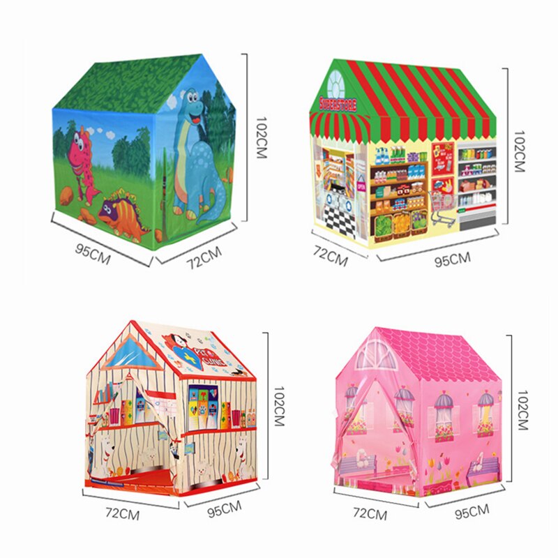 Kids toys tents Foldable Portable Boy Girl Princess Castle Indoor Outdoor Play Tents play mat Rug Playhouse For Child Best