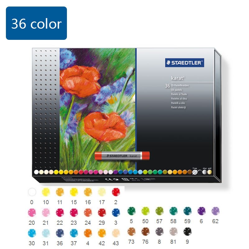 Staedtler 2420 oljepastell 12/24/36/48 farger oljepastellfarge krittmaling: 36 farger