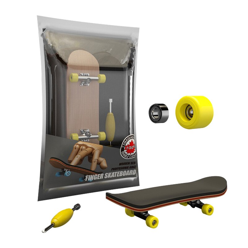 1 Set Holz Griffbrett Skateboard Kinder Deck Sport Spiel Ahorn Neuheit Finger Spielzeug für Erwachsene Kinder 6 Farben Neue