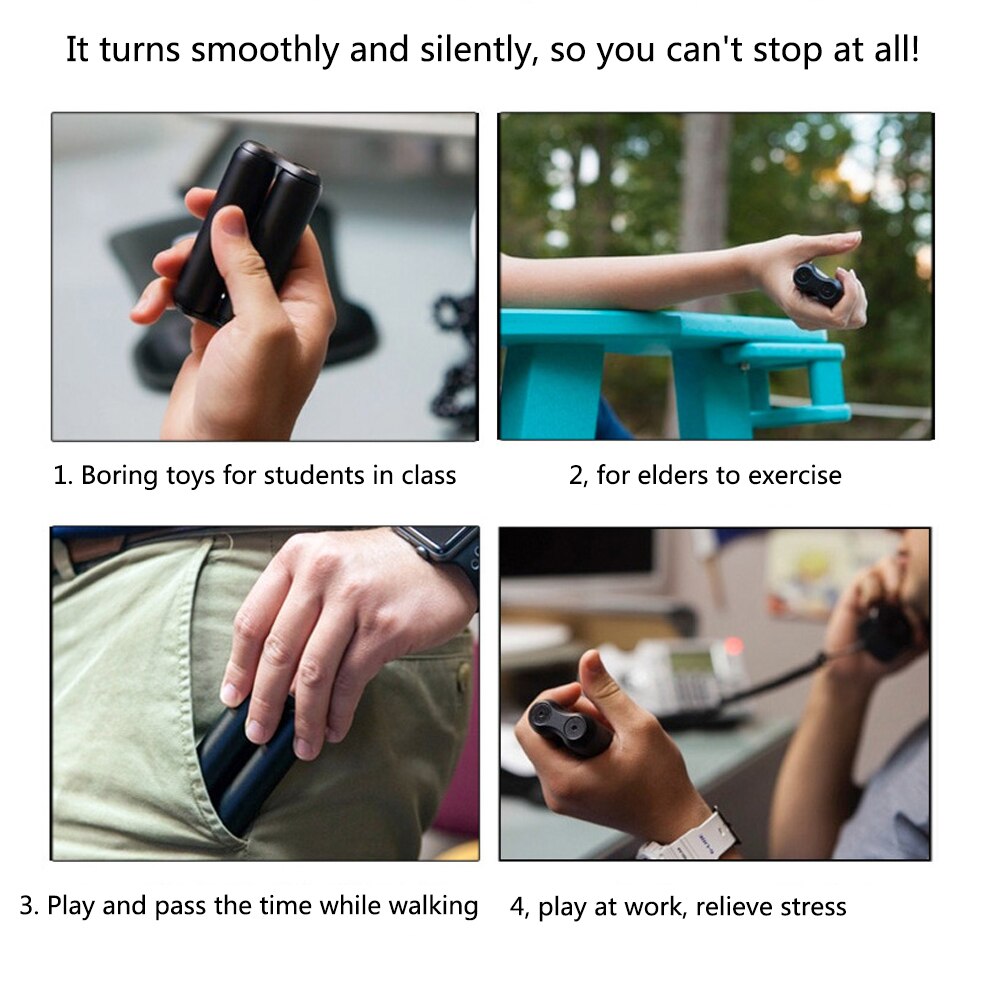 Glatte Heimat Zappeln Rolle Anti Angst Verbessern Dekompression Spielzeug Aluminium Legierung Hand Massage Studie Entspannen Entlasten betonen