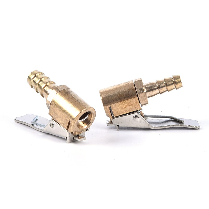 Brass Car Tyre Inflator Valve Connector Air Chuck Tire Clip Lock-on Car Adapter Valve