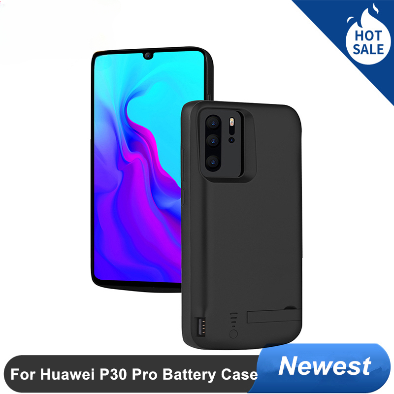 Akku-hülle mit ladegerät und 10000 mah kapazität für huawei Kamerad 30 Profi und 40 p30 p40 Profi: Silber