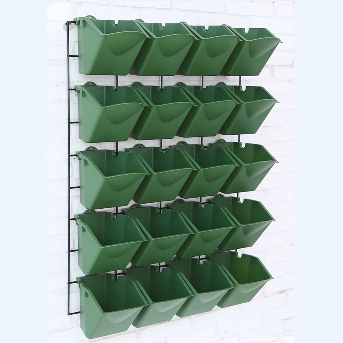 Stackable Vertical Planter Modern Hanging Flower Self Watering Flower Pot Wall Hanging Flower Planter Durable For Garden Balcony