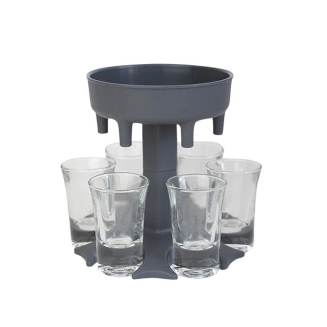 6 Shot Glass Dispenser Holder Wine Glass Rack Cooler Beer Beverage Dispenser Shot Buddys Party Bar Accessories: mold 6 cups4