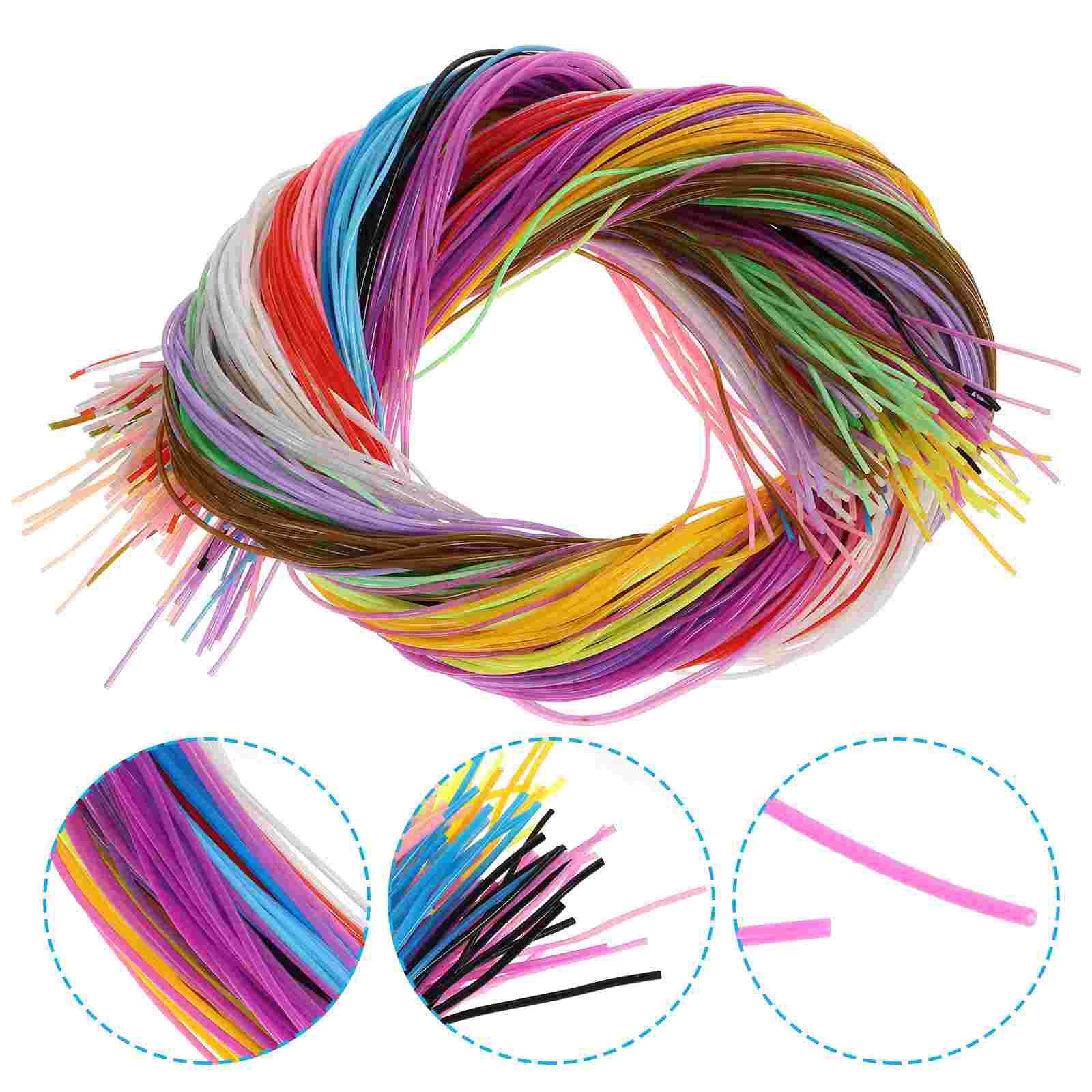 200 Stück 20 Farben Websaiten PVC Schnürschnur Bastelschnur Mehrfarbig DIY Bastelschnur Scoubidou Saiten Bausatz: Ursprünglich Titel