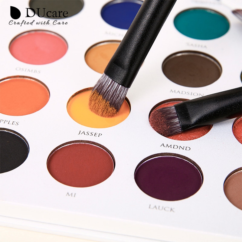 Ducare mini 6 -delige make-upkwastenset met houten handvat, blushkwastenset, eyeliner, poeder, foundation, make-upkwastenset, cosmetische tools