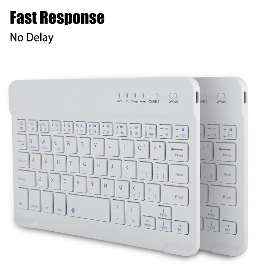 Ultra-Slim Bluetooth Keyboard Oplaadbare Bluetooth Wireless Keyboard Voor Laptop Ios Android Windows Mac Ipad Iphone Tabletten