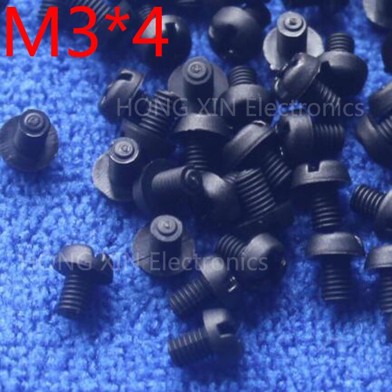 M3*4 4mm 1 pcs black Round Head nylon Screw plastic screw Insulation Screw brand RoHS compliant PC/board DIY hobby etc
