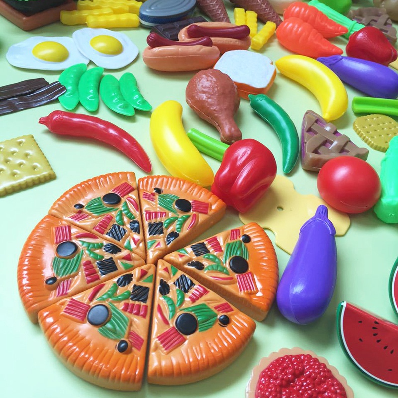 Kinderen Speelhuis Simulatie Voedsel Set Baby Verlichting Groente-en Burger Kruiderij Cognitie Set Speelgoed Onderwijs