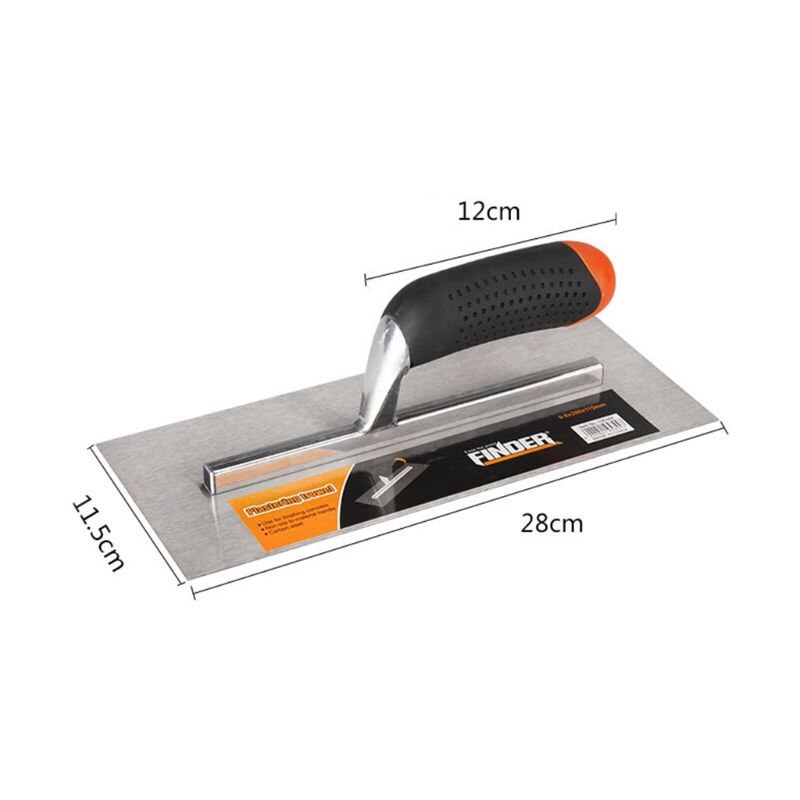 280X115Mm Carbon Staal Beton Afwerking Float Troffel Voor Thuis Kamer Decoratie Kit Bouwplaats Gereedschap 4XFD