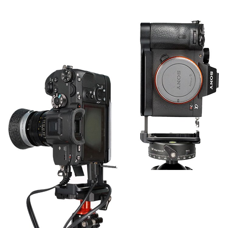Aluminium Pro Verticale Qr L Type Plaat Beugel Statief Quick Release Grip Handvat Set Voor Sony A9 A7R Iii A7R3