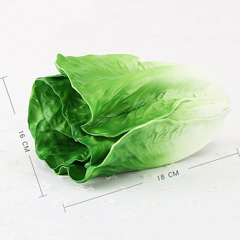Artificial Cabbage for Home Simulation Vegetable Long Eggplant Pepper Chili Model Restaurant Window Display Photography Props: Lettuce 