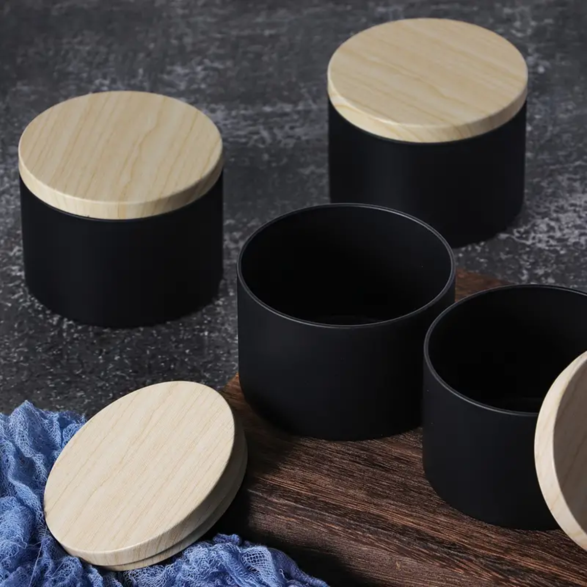 12 Uds. De latas para velas de 4oz con tapas, Kit de tarros para velas redondas de Metal para velas sueltas, utilizado para almacenamiento DIY, suministros para fabricación de velas,