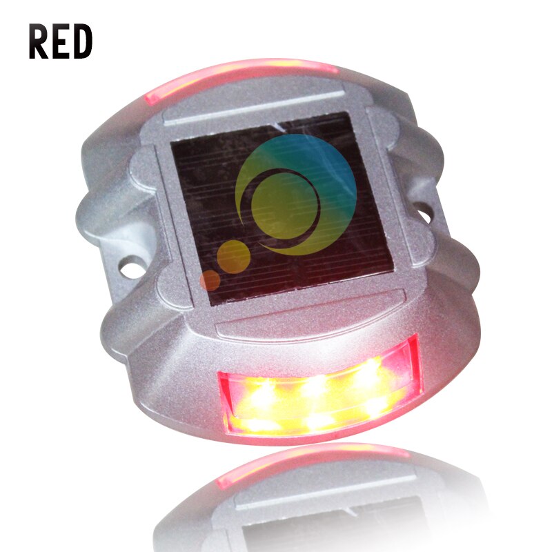 CE approved yellow LED light steady mode aluminum housing 3M reflector solar powr road stud