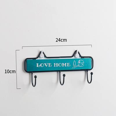 Wall Mount Key Rack Hanger Holder 3 Hooks Chain Storage Keys Organizer ZJM9165: Pattern 4