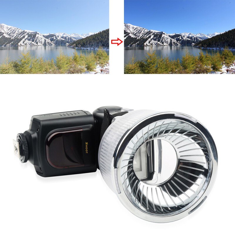 Classic Bowl Light Compatible Diffuse Diffuser Bowl Flash Cover for Canon /Sony /Geno Flash Universal Camera Flash