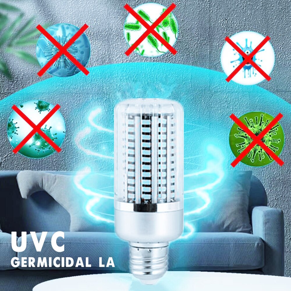 Afstandsbediening Led Ultraviolet Licht E27 E26 60W Uvc Uv Lamp Kiemdodende Sterilisator Lamp Desinfectie Lights Corn Vorm