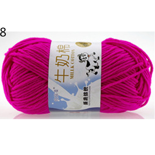 Warm DIY Milk Cotton Yarn Baby Wool Yarn for Knitting Children Hand Knitted Yarn Knit Blanket Crochet Yarn: 8