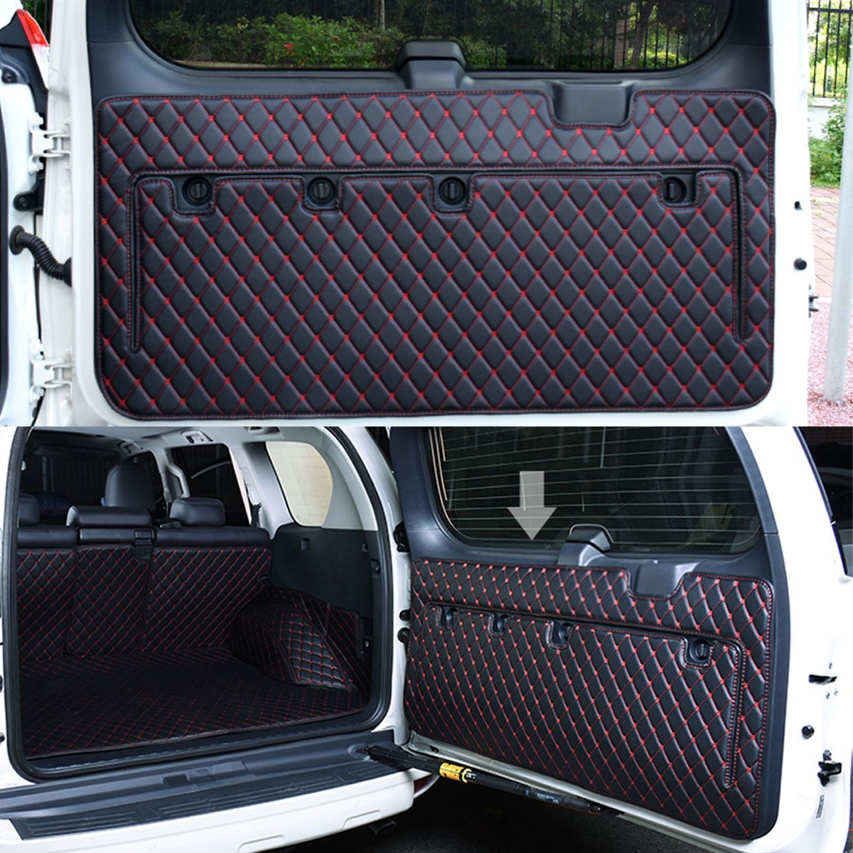 For Toyota Land Cruiser Prado 150 Cargo Rear Trunk Tailgate Tail Gate Door Mat Cover Floor Carpet Mud Pad Kick Tray