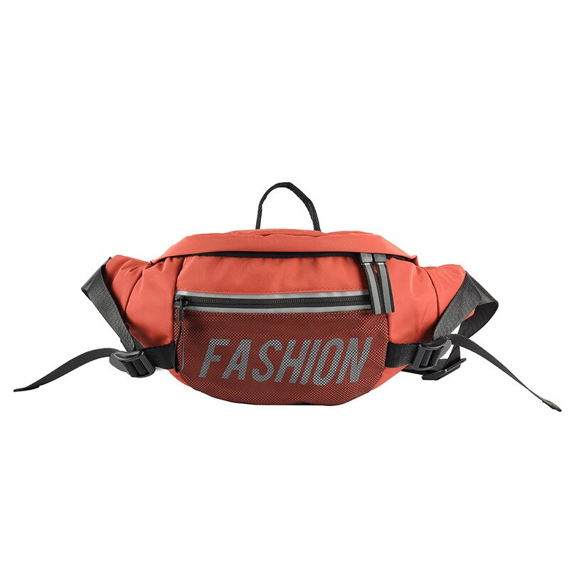 Reflektierende Schulter Tasche Hüfte hüpfen Taille Geldbörse Männer Frauen Oxford Bote unisex Taschen Über Brust Pack Sport: Orange