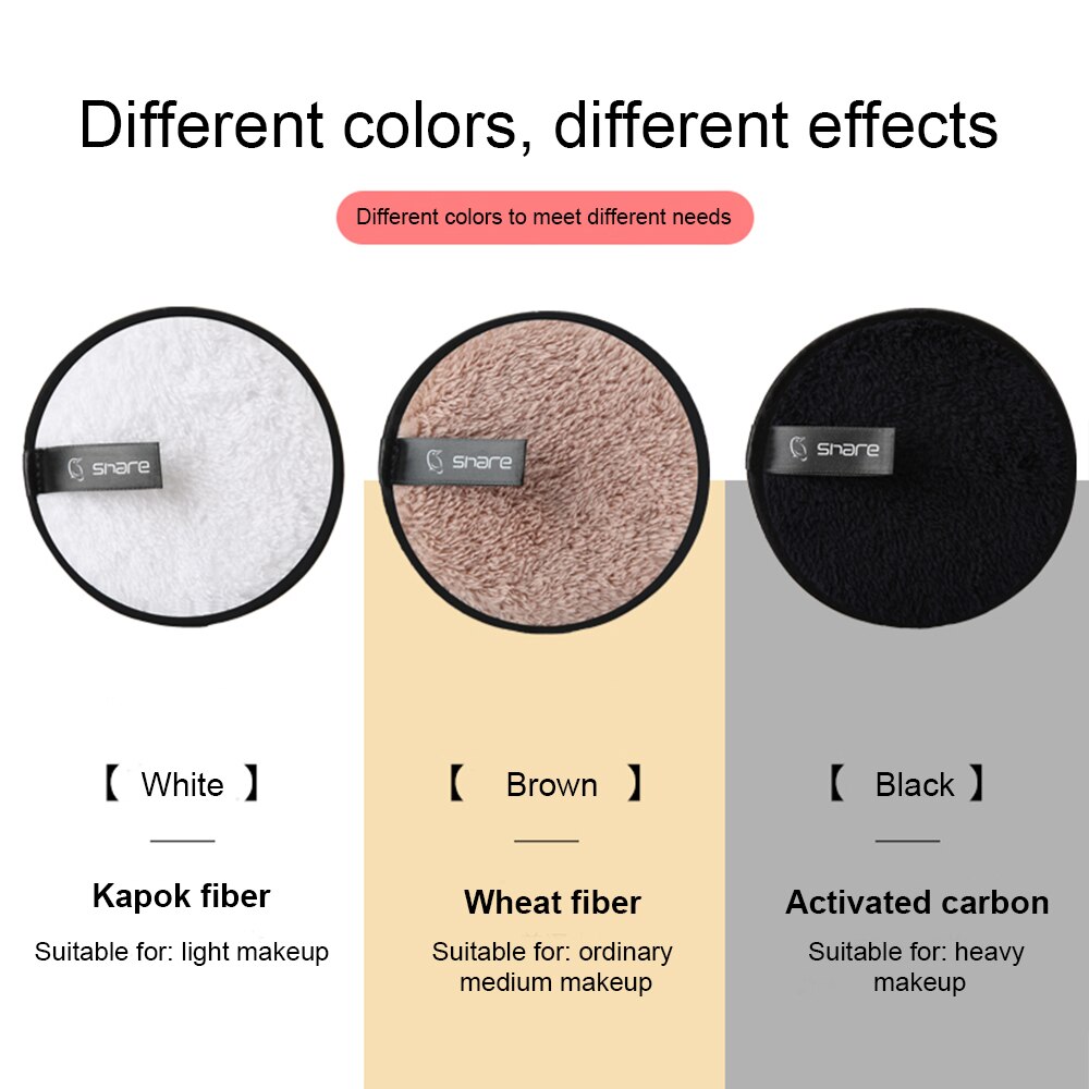 Mikrofiber makeupfjerner svamp ansigtsrens håndklædepude genanvendelig blød våd svamp ansigtspuff makeup klud klud skønhedsværktøj