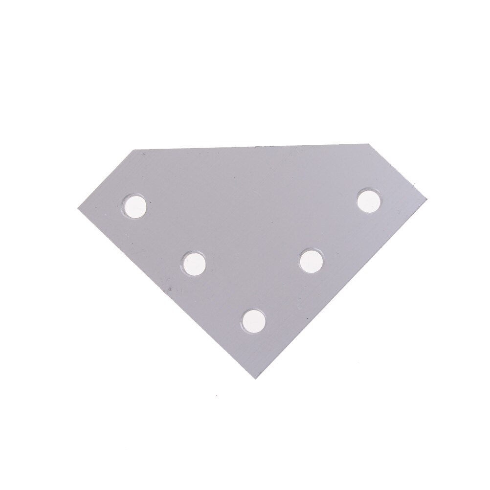 6063-T6 Joint Board Plate Corner Angle Bracket Connection Joint Strip For Aluminum Profile 3030 4040 With 5/7 Holes