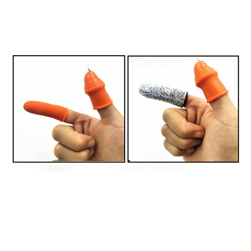 Coltello da pollice in silicone protezione per le dita coltello da raccolta per verzura coltello per piante forbici anelli da taglio di sicurezza guanti da giardino