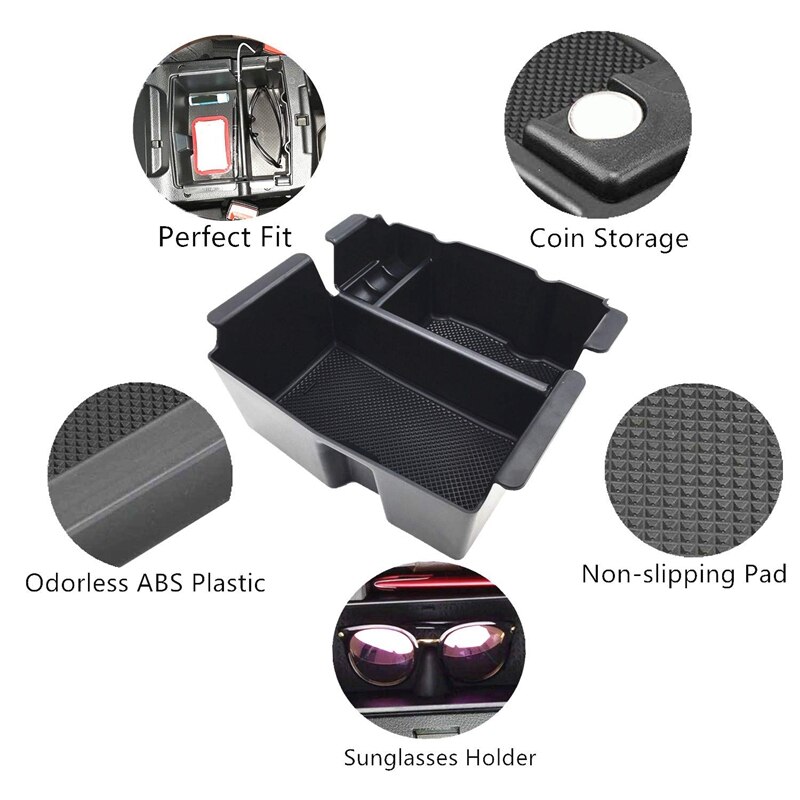 Center Console Organizer Tray For Jeep Wrangler Jl And Jlu ) Jeep Gladiator Jt Truck Car Accessories