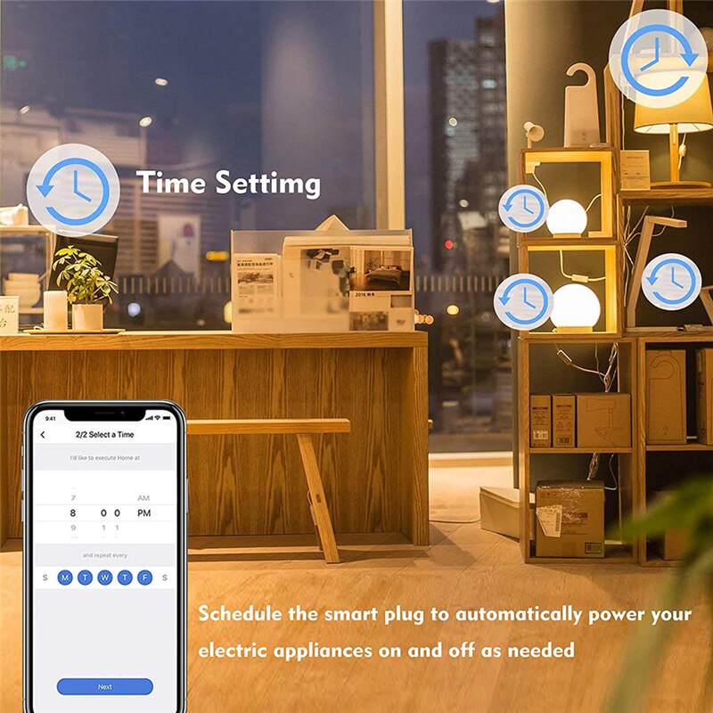 Zigbee Smart Power Strip 10A UK Smart Power Bar Multiple Outlet Extension Cord with 2 USB and 4 AC Plugs by Tuya