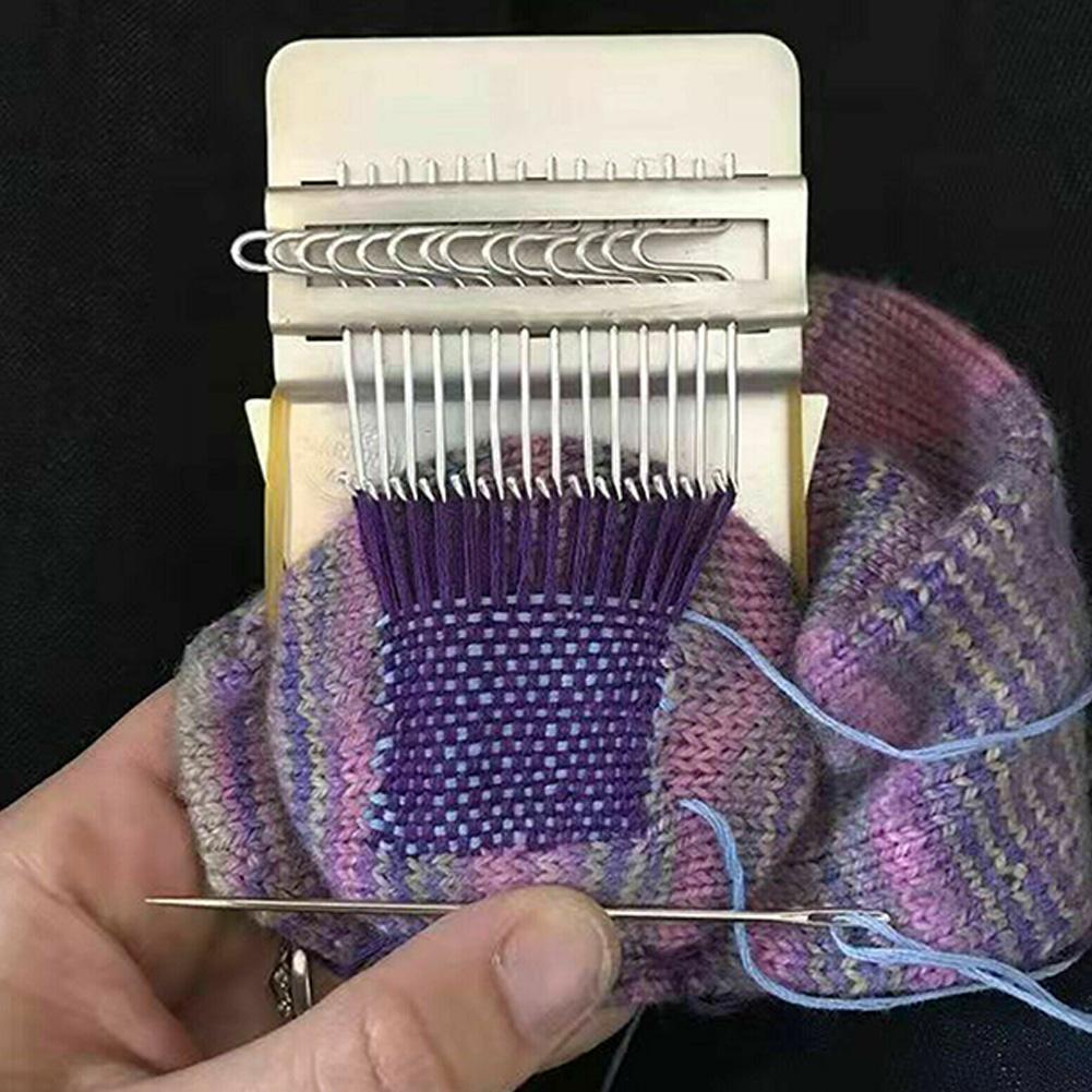 Mini Weven Stopnaald Weefgetouw Machine Houten Weefgetouw Breien Machine Thuis Plezier Reparatie Weefgetouw Handleiding Diy Weven Art Stopnaald Gereedschap