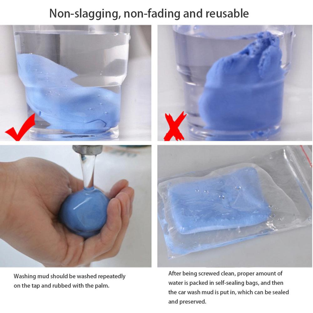1/5x Car Cleaning Mud Cleaning Tool Magic Clay Car Wash Mud Magic Clean Clay Clean Glue Home Office Electronic Cleaning 180g/900