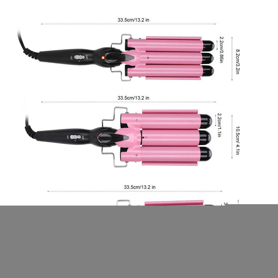 3 Barrel Curling Iron Wand Professiona Adjustable Hair Curler Irons Hair Waver Crimper Hair Styling Tool Hair Styler Wand