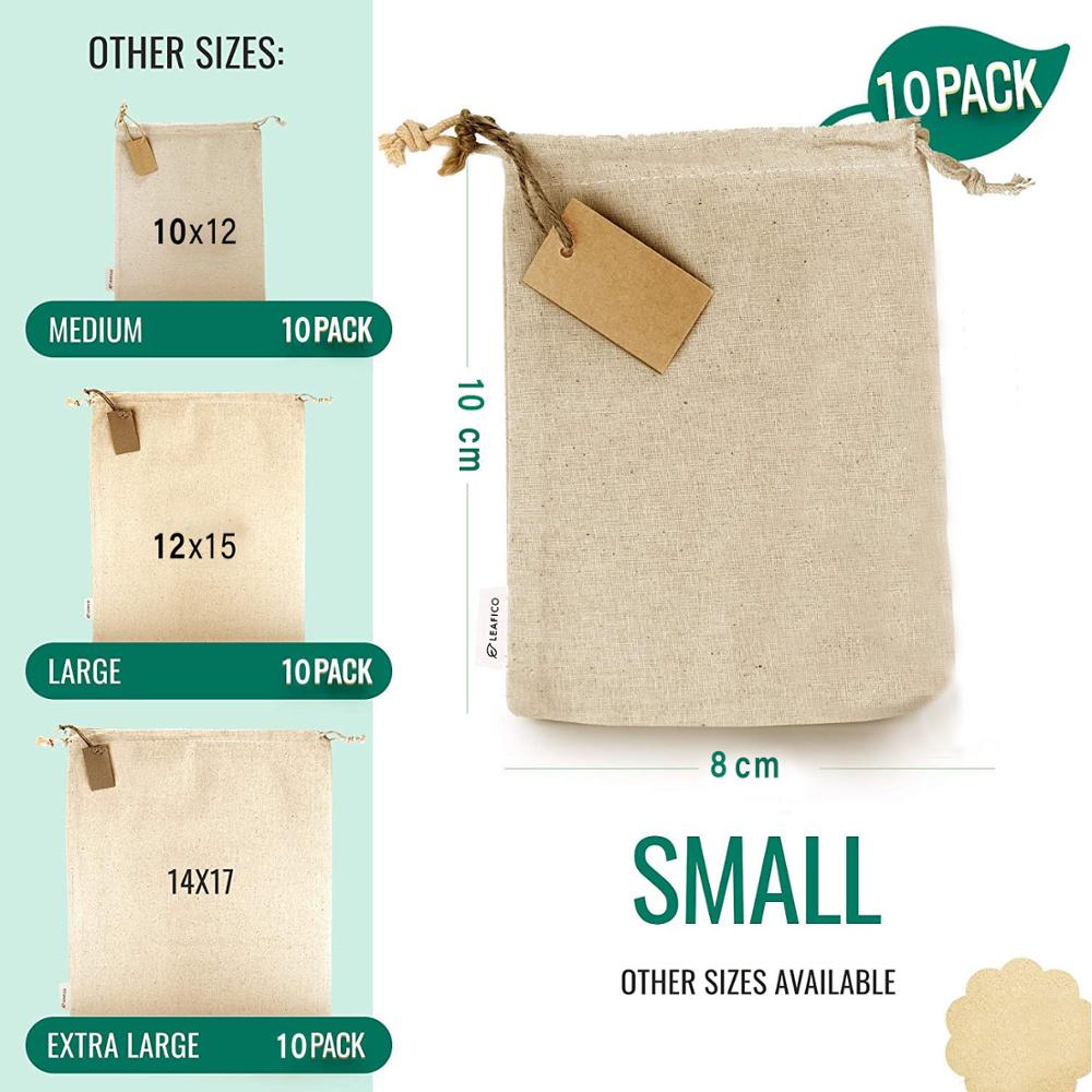 Jute bag Cotton Linen Drawstring Bag Burlap Packing pouches Storage Bags for Wedding Christmas Jewelry Packaging: 8X10CM 10pcs