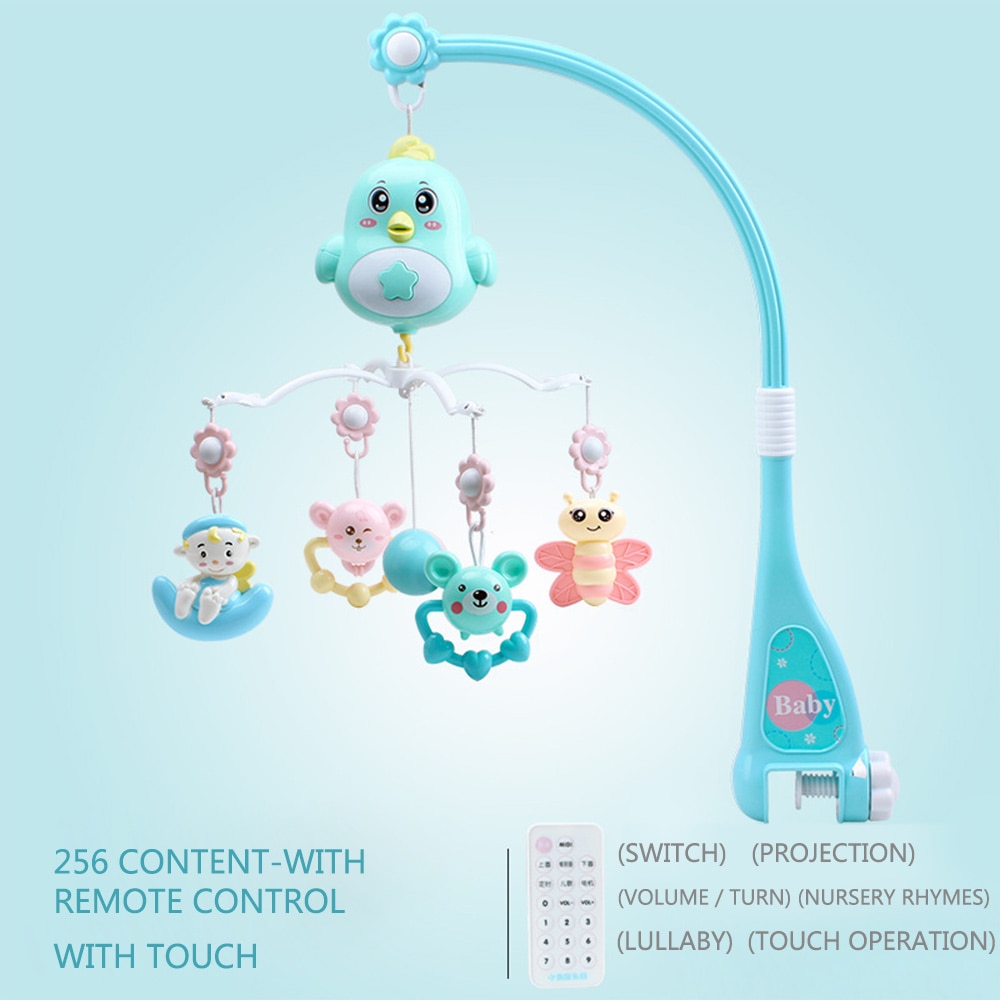 Baby Crib Mobiles Rattles Baby Toys Bed Bell Cartoon Kid Carousel For Cots Projection Infant Babies Toy 0-12 months For Newborns: WJ3727B