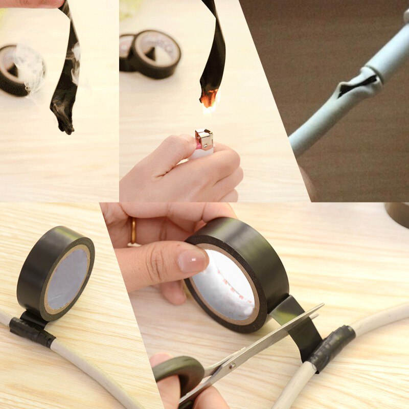 Waterproof and flame retardant electrical tape PVC tape electrical accessories electrical tape 10 meters 6 colors