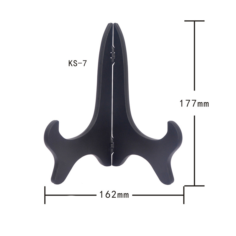 1pc staffeli tallerkenholder bakke billedrammer foto piedestal holder bærbar badge tallerken display stativ køkken tallerken stativ organizer: 7 tommer