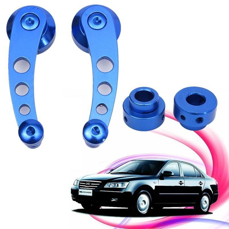 1 Paar Universal Aluminium Car Auto Raambedieningsmechanisme Krukken Deur Glas Handvatten Kit