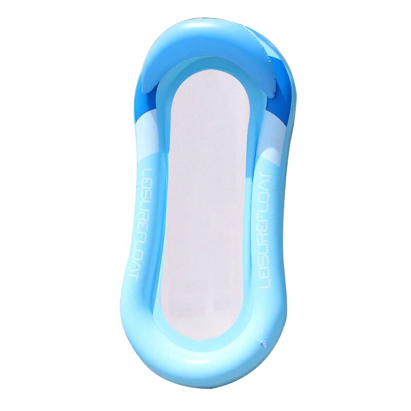 Opvouwbare Ligstoel Pvc Drijvende Bed Met Schaduw Werpen Voor Outdoor Water Zwevende Bed Volwassen Rugleuning Pneumatische Float: 02