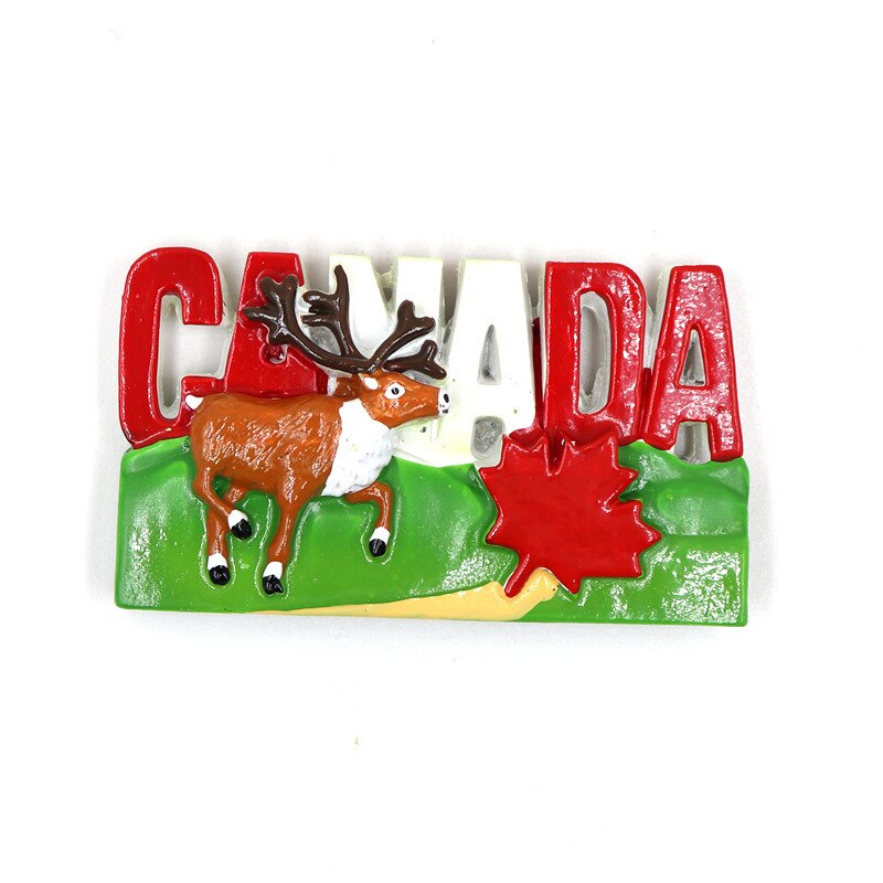 Kanada Souvenir Harz Kühlschrank 3d Souvenir Handwerk Magnet für Kühlschrank Dekor