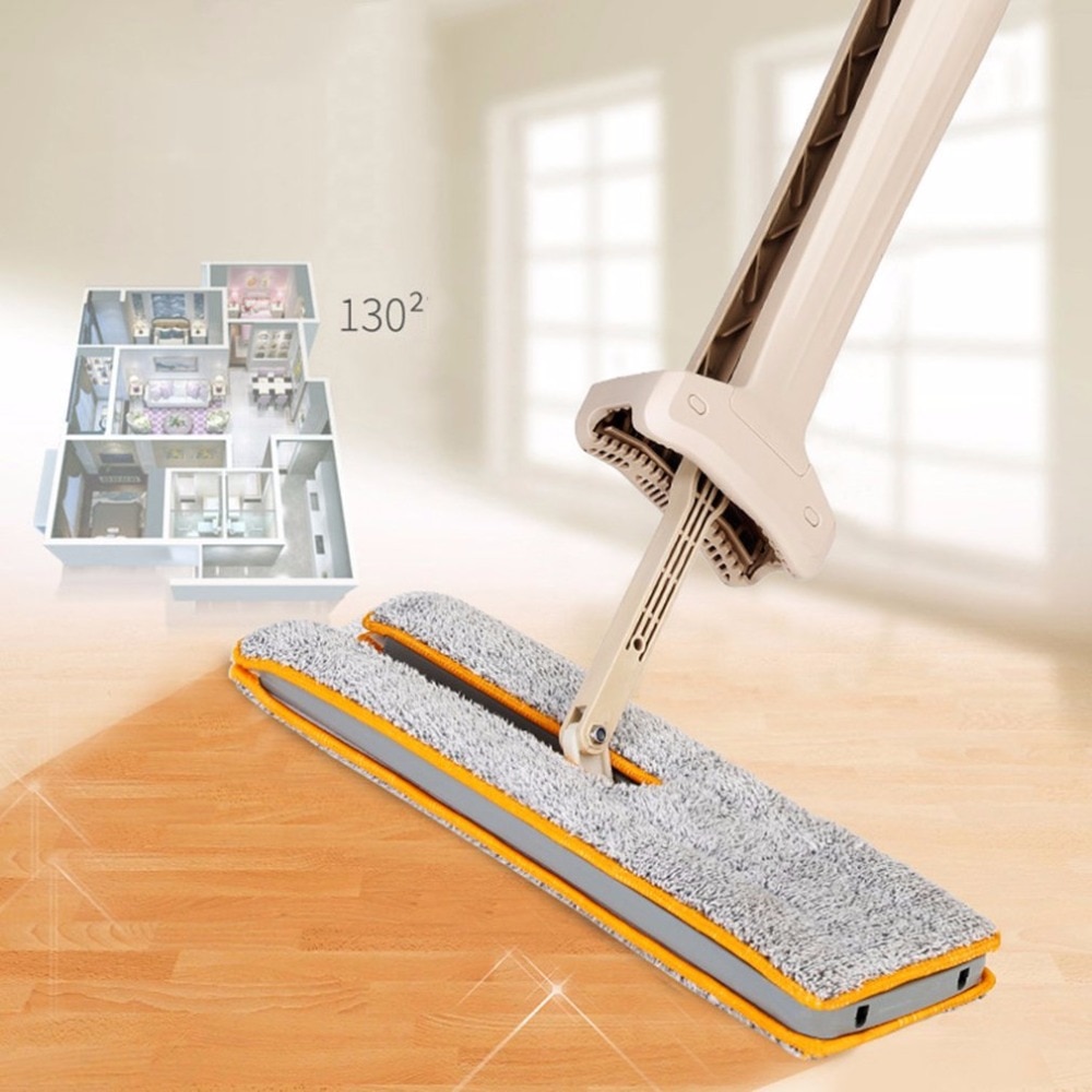 Self-Wringen Dubbelzijdig Vlakmop Telescopische Comfortabele Handgreep Mop Floor Cleaning Tool Voor Woonkamer Keuken